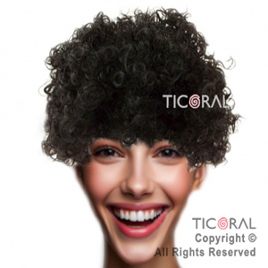 PELUCA CURLY HS7528-11 NEGRO x 1